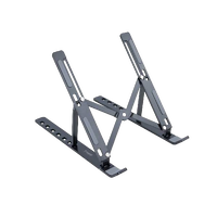 Tooq TQLRS0035ALG plegable Dark Grey  Soporte Portátil