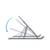 Tooq TQLRS0035ALG plegable Dark Grey  Soporte Portátil