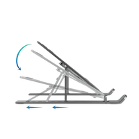 Tooq TQLRS0033ALG plegable Grey Soporte Portátil Tooq TQLRS0033ALG plegable Grey Soporte Portátil