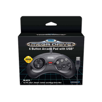 SEGA Mega Drive mini mando oficial negro de 6 botones SEGA Mega Drive mini mando oficial negro de 6 botones