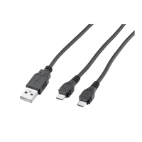 Trust Gaming GXT 222 Cable de carga para 2 mandos PS4 Trust Gaming GXT 222 Cable de carga para 2 mandos PS4