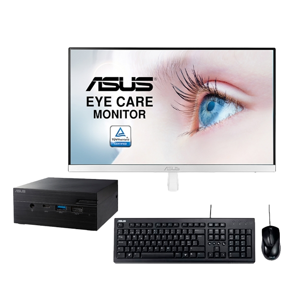 ASUS PN40 BBC521MV  VZ239HEW  Teclado y ratón U2000 Pack ASUS PN40 BBC521MV  VZ239HEW  Teclado y ratón U2000 Pack