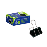 Bismark Pinza Metálica Palanca Abatible sujetapapeles 32 mm Color negro  Caja 12 unidades