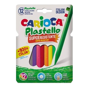 Ceras de Colores Carioca Plastello Caja 12 unidades Colores Surtidos