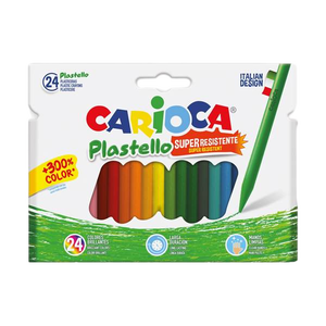 Ceras de Colores Carioca Plastello Caja 24 unidades Colores Surtidos