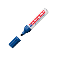 Edding 500 Rotulador Permanente Azul Punta Biselada 27mm Edding 500 Rotulador Permanente Azul Punta Biselada 27mm