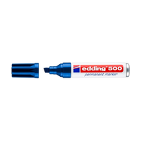Edding 500 Rotulador Permanente Azul Punta Biselada 27mm Edding 500 Rotulador Permanente Azul Punta Biselada 27mm