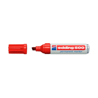 Edding 500 Rotulador Permanente Rojo Punta Biselada 27mm