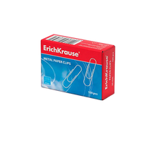 ErichKrause Caja 100 Clips Niquelados 33mm
