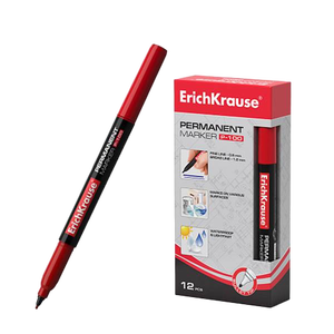 ErichKrause Marcador Permanente P100 Color Rojo