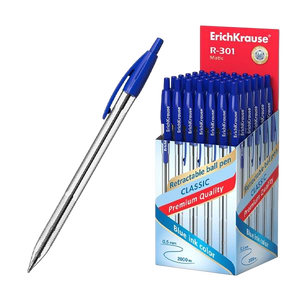 Bolígrafo Automático R301 Classic Matic 10 Tinta Azúl Erich Krause