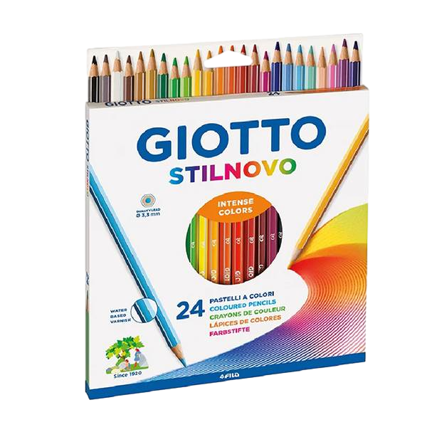 Lápices de Colores Giotto Stilnovo Caja 24 Colores Surtidos Lápices de Colores Giotto Stilnovo Caja 24 Colores Surtidos