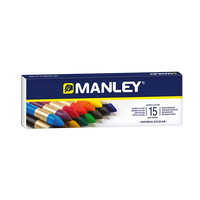 Manley Estuche 15 Ceras Colores Surtidos