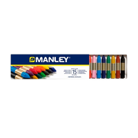 Manley Estuche 15 Ceras Colores Surtidos