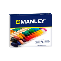 Manley Estuche 24 Ceras Colores Surtidos