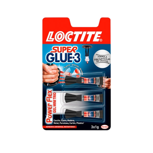 Loctite Super Glue3 Power Flex Gel Mini Trio  Adhesivo