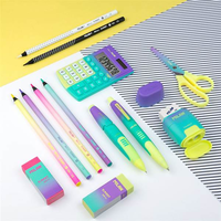 Milan Caja 6 Lápices de colores mina gruesa formato redondo Sunset madera negra Milan Caja 6 Lápices de colores mina gruesa formato redondo Sunset madera negra