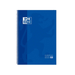Cuaderno Oxford Espiral A4+ Tapa Extradura 80h 90gr Azul