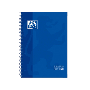 Cuaderno Oxford Espiral A4 Tapa Extradura 80h 90gr Azul