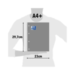 Cuaderno Oxford Espiral A4 Tapa Extradura 80h 90gr Azul