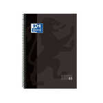 Cuaderno Oxford Espiral A4+ Tapa Extradura 80h 90gr Gris