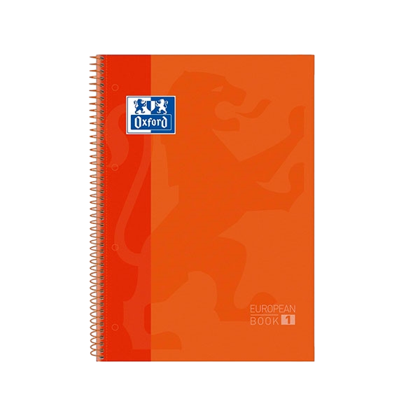 Cuaderno Oxford Touch EuropeanBook 1 A4 80h 90gr Naranja Cuaderno Oxford Touch EuropeanBook 1 A4 80h 90gr Naranja