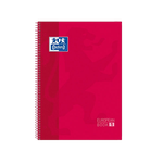 Cuaderno Oxford Espiral A4+ Tapa Extradura 80h 90gr Rojo