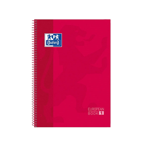 Cuaderno Oxford Espiral A4 Tapa Extradura 80h 90gr Rojo Cuaderno Oxford Espiral A4 Tapa Extradura 80h 90gr Rojo