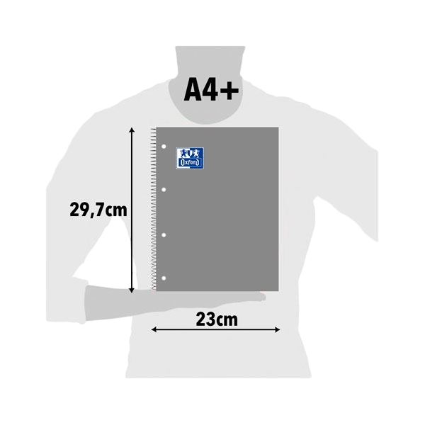 Cuaderno Oxford Touch EuropeanBook 1 A4 80h 90gr Rosa Ch Cuaderno Oxford Touch EuropeanBook 1 A4 80h 90gr Rosa Ch