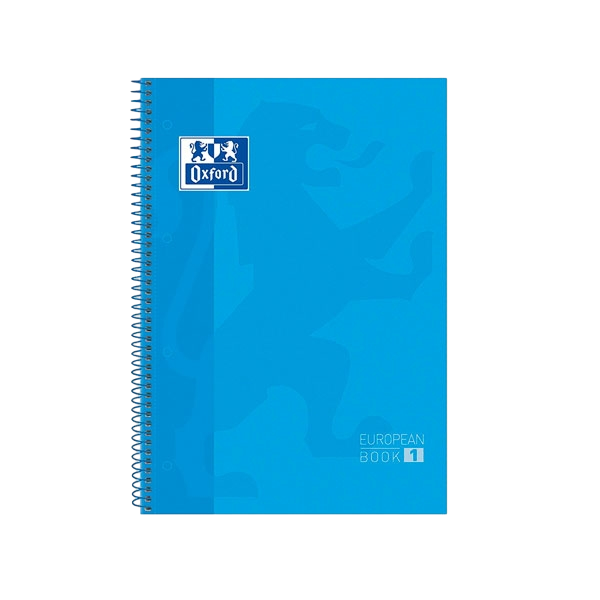 Cuaderno Oxford Touch EuropeanBook 1 A4 80h 90gr Turquesa Cuaderno Oxford Touch EuropeanBook 1 A4 80h 90gr Turquesa