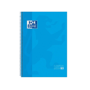 Cuaderno Oxford Touch EuropeanBook 1 A4 80h 90gr Turquesa Cuaderno Oxford Touch EuropeanBook 1 A4 80h 90gr Turquesa