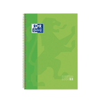 Cuaderno Oxford Espiral A4+ Tapa Extradura 80h 90gr Verde