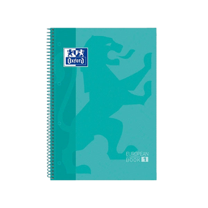 Cuaderno Oxford Touch EuropeanBook 1 A4 80h 90gr Menta Cuaderno Oxford Touch EuropeanBook 1 A4 80h 90gr Menta