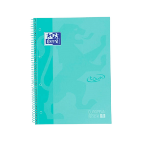 Cuaderno Oxford Touch EuropeanBook 1 A4 80h 90gr Ice Mint