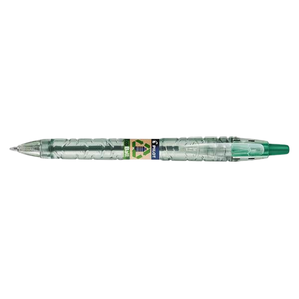 Pilot Boligrafo de Bola Retractil B2P Ecoball BeGreen Punta Redonda 1mm Trazo 027mm 8664 de Plastico Reciclado Recargable Color Verde Pilot Boligrafo de Bola Retractil B2P Ecoball BeGreen Punta Redonda 1mm Trazo 027mm 8664 de Plastico Reciclado Recargable Color Verde