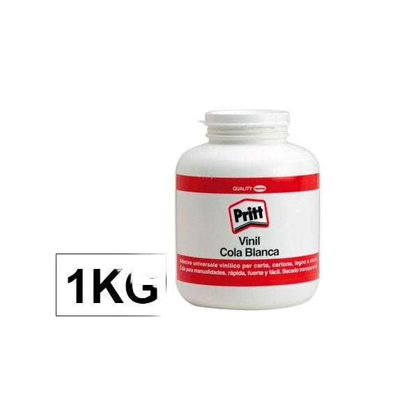 Cola Blanca Pritt 1Kg  Adhesivo Cola Blanca Pritt 1Kg  Adhesivo