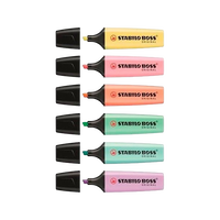 Stabilo Estuche 6 marcadores Fluorescentes colores Pastel