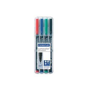 Rotulador Permanente Staedtler Lumocolor Punta 06mm pack 4