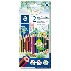 Lápices de Colores Staedtler Upcycled Wood Ecológico caja 12 colores