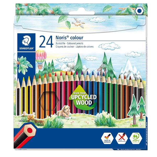 Lápices de Colores Staedtler Upcycled Wood Ecológico caja 24 colores Lápices de Colores Staedtler Upcycled Wood Ecológico caja 24 colores