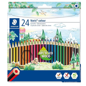 Lápices de Colores Staedtler Upcycled Wood Ecológico caja 24 colores