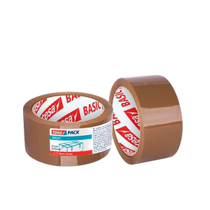 Tesa Pack 6 Cintas de Embalaje Basic 50 mm x 66 mm  Marrón