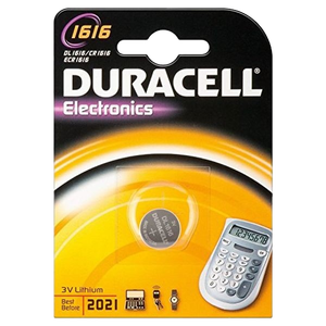 Duracell Pila Botón Litio CR1616 3V 1 unidad Duracell Pila Botón Litio CR1616 3V 1 unidad