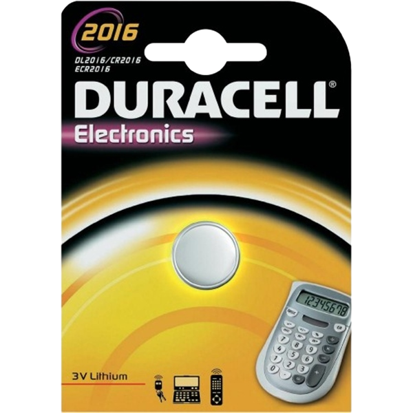 Duracell Pila Botón Litio CR2016 3V 1 unidad Duracell Pila Botón Litio CR2016 3V 1 unidad