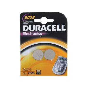Duracell Pila Botón Litio CR2032 3V 2 unidades