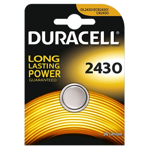 Duracell Pila Botón Litio CR2430 3V 1 unidad
