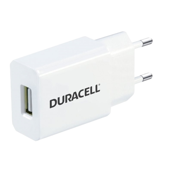 Duracell Cargador de Pared USB 5V 1A Blanco Duracell Cargador de Pared USB 5V 1A Blanco