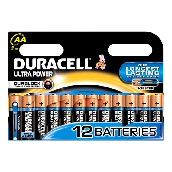 Duracell Pilas Alcalinas Ultra Power AA 15V 12 unidades Duracell Pilas Alcalinas Ultra Power AA 15V 12 unidades