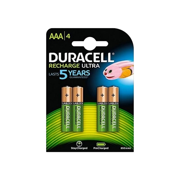 Duracell Pilas Recargables AAA 800mAh 4 unidades Duracell Pilas Recargables AAA 800mAh 4 unidades