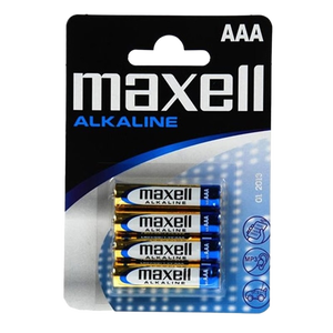 Maxell Pack 4 pilas alcalinas AAA LR03B4 Pilas Maxell Pack 4 pilas alcalinas AAA LR03B4 Pilas